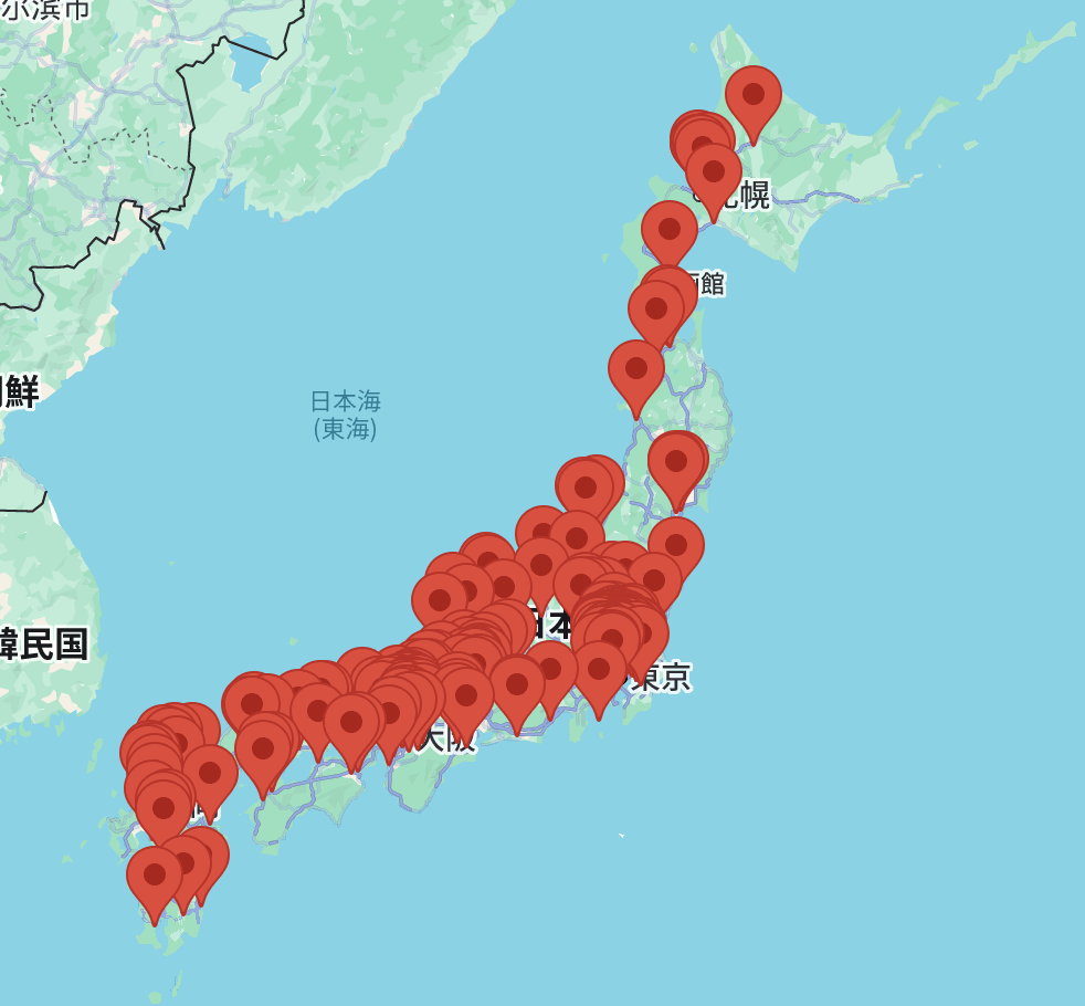 ピラティスKの全国店舗