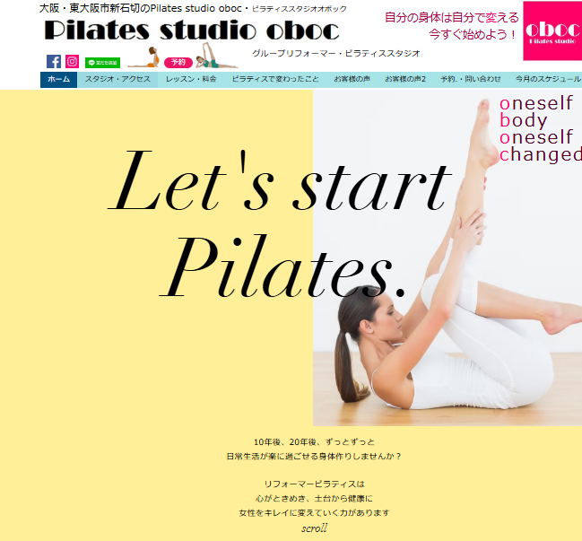 Pilates studio oboc